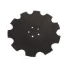 Talerz, uzębiony Z-10 fi 460 mocowanie 5/98 grubość 3,5 mm stal borowa prosta piasta, Waryński