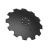 Talerz, uzębiony Z-12 fi 610 mocowanie 6/120 grubość 6 mm stal borowa prosta piasta, Tolmet, Waryński