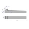 Klin z noskiem 10x8x63 TEGER, (sprzedawane po 5)