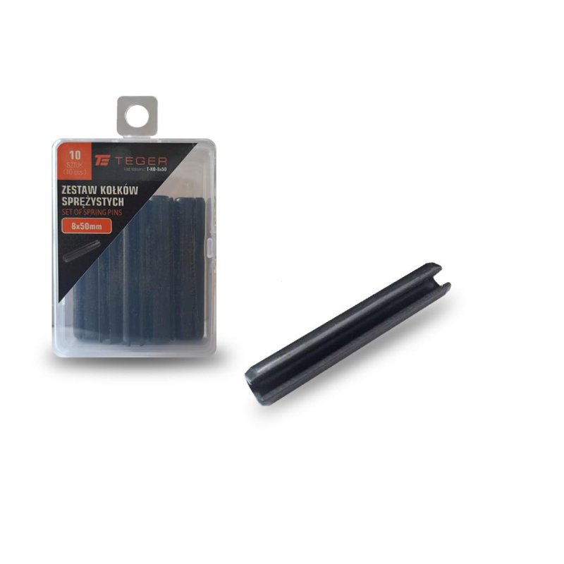 Kołek sprężysty 8x50 TEGER, (sprzedawane po 10)