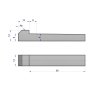 Klin z noskiem 12x8x60 TEGER, (sprzedawane po 5)