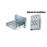 Stopień burty składany ocynkowany przyczepy, przyczepki 150x130mm