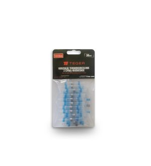 Zestaw koszulek termokurczliwych z cyną 1,5-2,5mm kolor niebieski TEGER