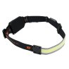 Latarka czołówka,  paskowa SOFT  LED COB  450lm z funkcją RED z tyłu ładowana USB, Teger