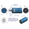 Silnik hydrauliczny orbitalny WMM 20 cm3/obr (100 bar / max.140 bar) przyłącza tylne Waryński