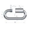 Ogniwo skręcane 8mm TEGER, (sprzedawane po 10)