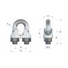 Zacisk linki stalowej 16mm TEGER, (sprzedawane po 10)