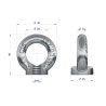 Nakrętka oczkowa, nakrętka z oczkiem M10 TEGER, (sprzedawane po 5)