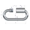 Ogniwo skręcane 5mm TEGER, (sprzedawane po 25)