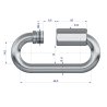 Ogniwo skręcane 6mm TEGER, (sprzedawane po 25)