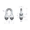 Zacisk linki stalowej 20mm TEGER, (sprzedawane po 10)