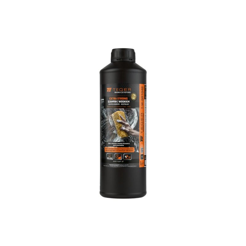 Szampon z woskiem do mycia karoserii - neutralny - EXTRA STRONG, 1l - koncentrat, TEGER