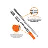 Klucz do kół krzyżakowy z uchwytem wkładanym, 1/2" (17/19/21/23mm), Teger