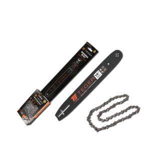 Zestaw tnący, 14" (36 cm) prowadnica + łańcuch, 3/8", 1,3 mm, 52 og., 9z, moc. U, Teger