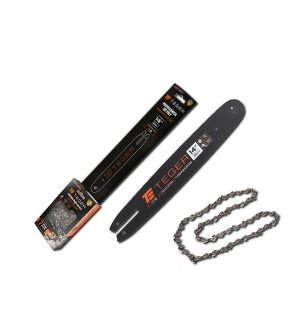 Zestaw tnący, 14" (36 cm) prowadnica + łańcuch, 3/8", 1,3 mm, 50 og., 9z, moc. G, Teger