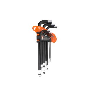 Zestaw kluczy imbusowych, HEX 1,5-10 mm- DŁUGIE 9szt, Teger