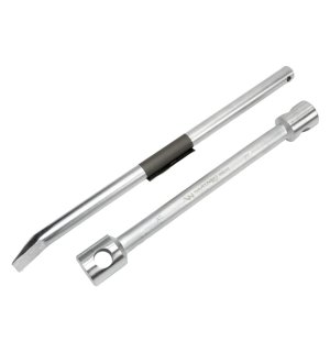 Klucz do kół , 395 mm długości rozmiar 27x32 mm z łyżką, do prac montażowych i demontażowych w mechanice , Waryński