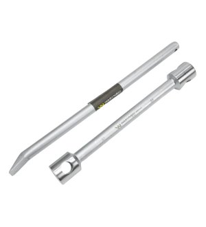 Klucz do kół , 395 mm długości rozmiar 30x32 mm z łyżką, do prac montażowych i demontażowych w mechanice , Waryński