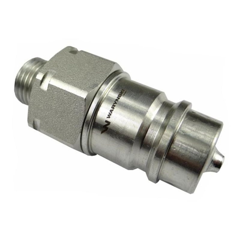 Szybkozłącze hydrauliczne wtyczka M16x1.5 gwint zewnętrzny EURO (9100816W) (ISO 7241-A) Waryński (opakowanie 10szt)