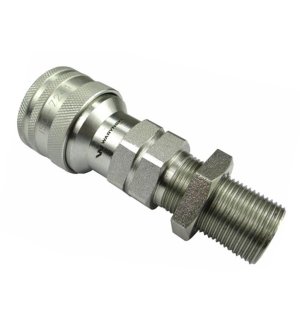 Szybkozłącze hydrauliczne gniazdo long M22x1.5 gwint zewnętrzny EURO (9100822GL) (ISO 7241-A) Waryński (opakowanie 10szt)