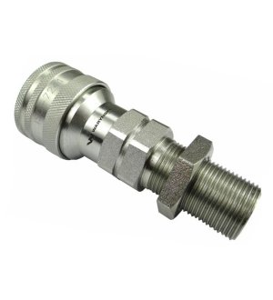 Szybkozłącze hydrauliczne gniazdo long M22x1.5 gwint zewnętrzny EURO (9100822GL) (ISO 7241-A) Waryński (opakowanie 50szt)
