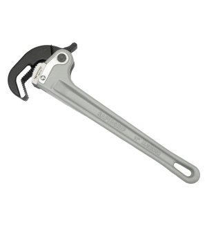Klucz do rur, samozaciskowy 14"  uchwyt aluminium wzmocniony szczęki ze stali CrMnTi z dodatkiem tytanu, Waryński