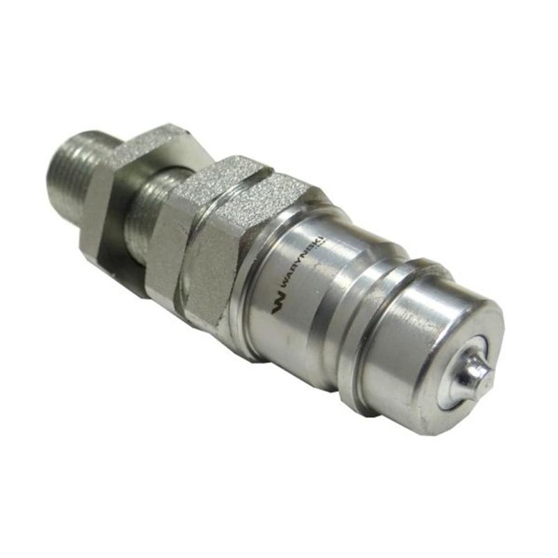 Szybkozłącze hydrauliczne wtyczka long M18x1.5 gwint zewnętrzny EURO (9100818W) (ISO 7241-A) Waryński (opakowanie 50szt)