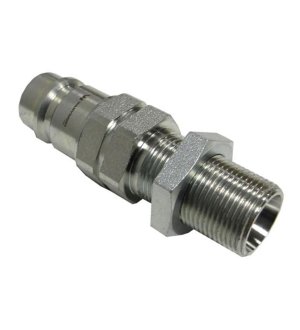 Szybkozłącze hydrauliczne wtyczka long M22x1.5 gwint zewnętrzny EURO (9100822W) (ISO 7241-A) Waryński (opakowanie 10szt)