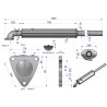 Tłumik Zetor 8520-10540 1550mm INOX Waryński