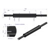 Tłumik 1120mm 3029104M1 prosty MF3 URSUS C-360 3P 3512 Emaliowany ORYGINAŁ URSUS