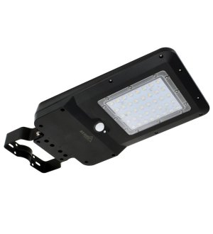 Solarna lampa. oprawa uliczna LED SOLGER 20W 3000LM ZMIENNA BARWA ŚWIATŁA 3000K, 4000K, 6000K IP65 z czujnikiem ruchu