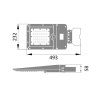 Solarna lampa. oprawa uliczna LED SOLGER 20W 3000LM ZMIENNA BARWA ŚWIATŁA 3000K, 4000K, 6000K IP65 z czujnikiem ruchu
