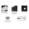 Solarna lampa. oprawa uliczna LED SOLGER 20W 3000LM ZMIENNA BARWA ŚWIATŁA 3000K, 4000K, 6000K IP65 z czujnikiem ruchu