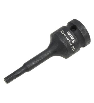 Nasadka udarowa 1/2", imbusowa 5mm hex H5 ze stali CrMo, Waryński