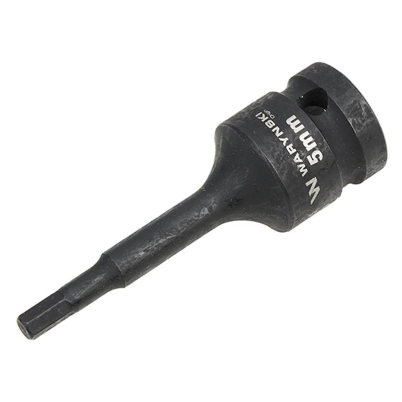 Nasadka udarowa 1/2", imbusowa 5mm hex H5 ze stali CrMo, Waryński
