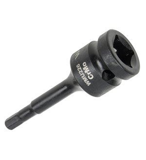 Nasadka udarowa 1/2", imbusowa 6mm hex H6 ze stali CrMo, Waryński