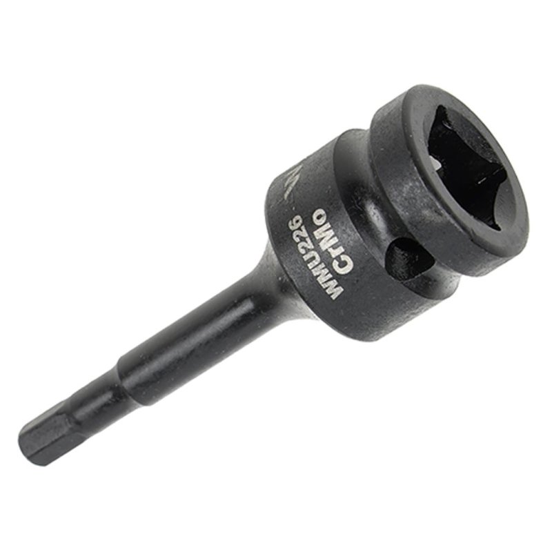 Nasadka udarowa 1/2", imbusowa 6mm hex H6 ze stali CrMo, Waryński