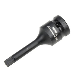 Nasadka udarowa 1/2", imbusowa 7mm hex H7 ze stali CrMo , Waryński