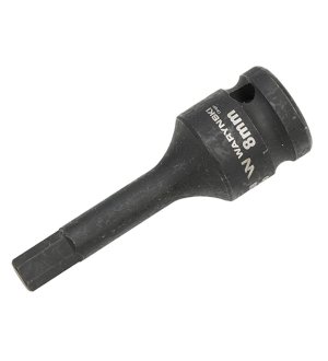 Nasadka udarowa 1/2", imbusowa 8mm hex H8 ze stali CrMo , Waryński