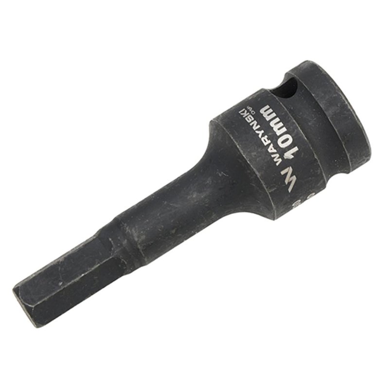 Nasadka udarowa 1/2", imbusowa 10mm hex H10 ze stali CrMo, Waryński