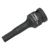 Nasadka udarowa 1/2", imbusowa 10mm hex H10 ze stali CrMo, Waryński