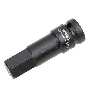 Nasadka udarowa 1/2", imbusowa 19mm hex H19 ze stali CrMo, Waryński