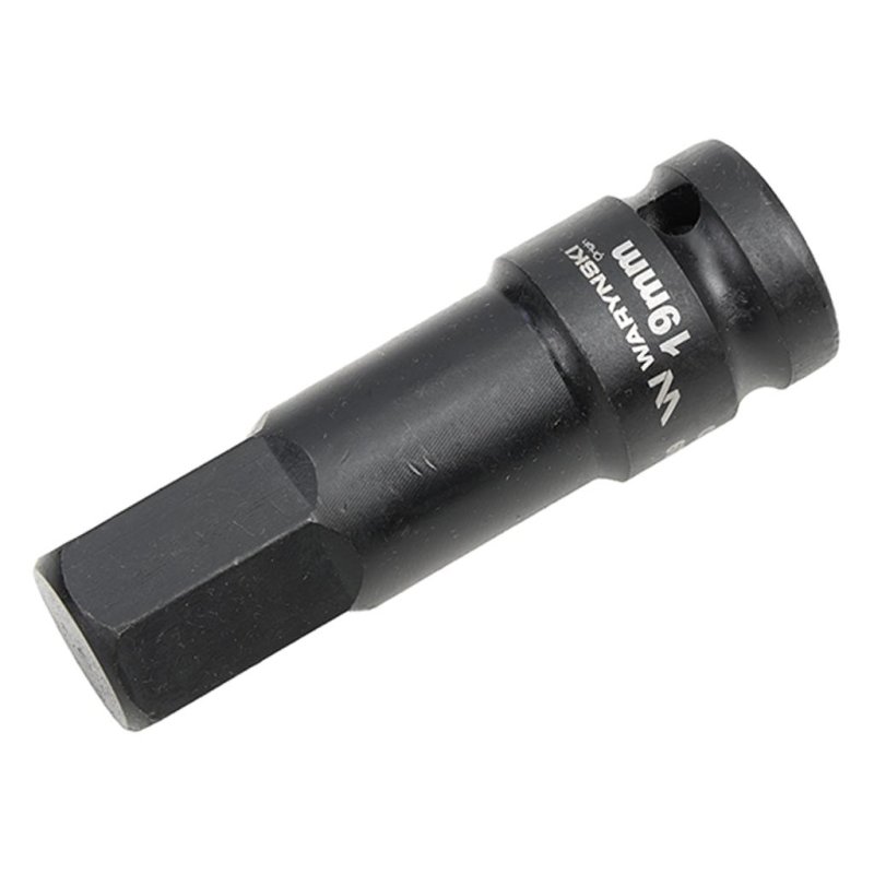 Nasadka udarowa 1/2", imbusowa 19mm hex H19 ze stali CrMo, Waryński