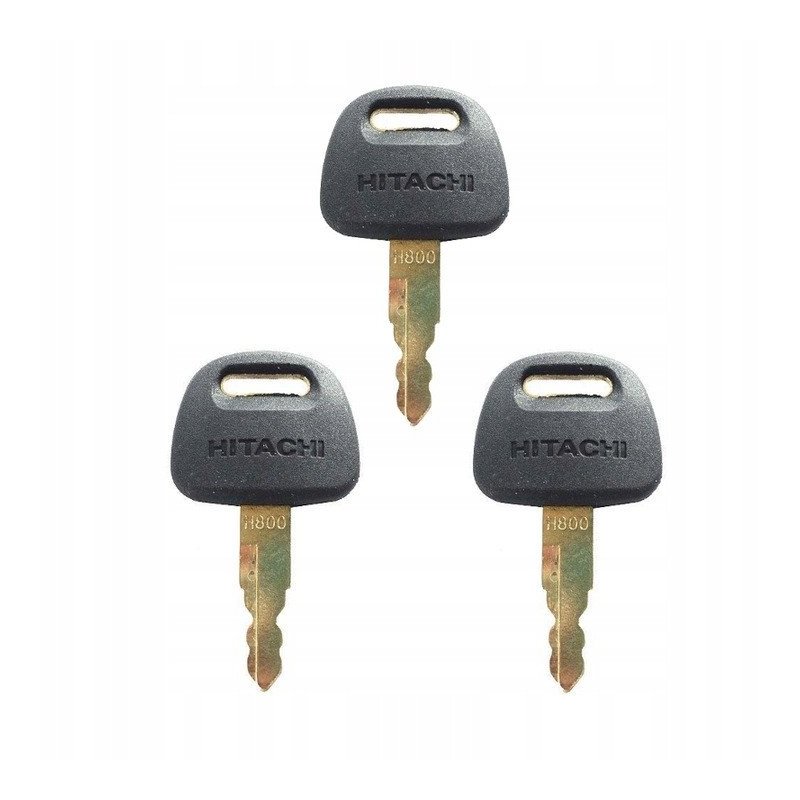 3x KLUCZ KLUCZYK DO STACYJKI DRZWI ZAPŁONU HITACHI JD NH CASE H800 ZAX200