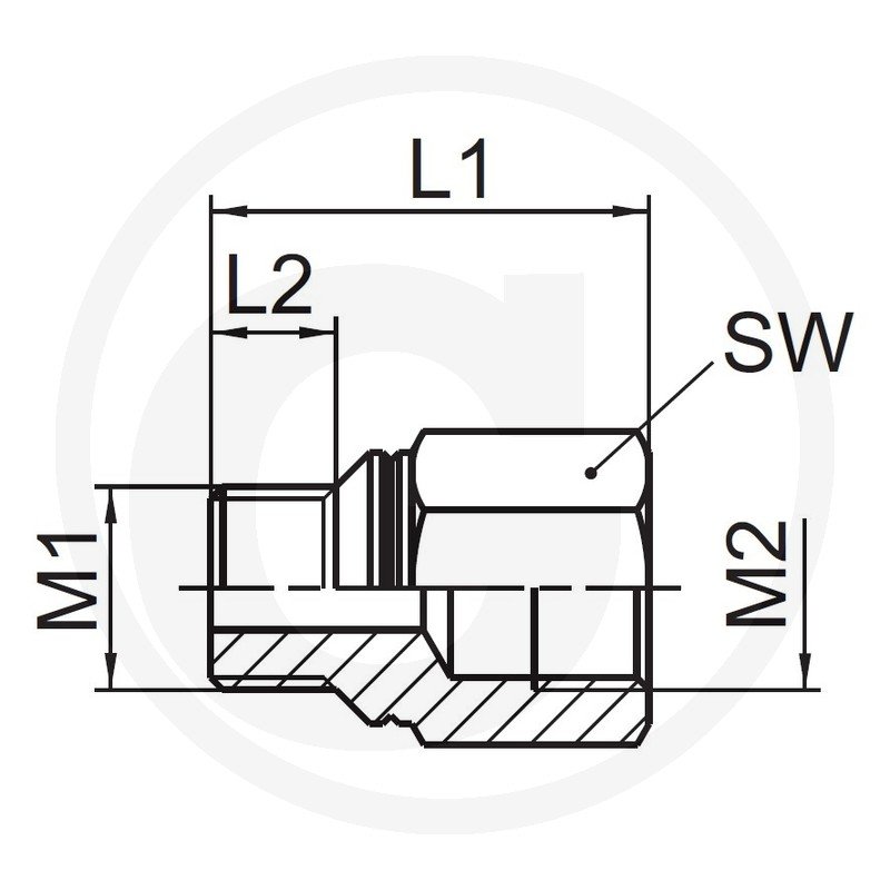 Przedłużenie, stal nierdzewna 10106791, 0401 1600 313