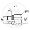Przedłużenie, stal nierdzewna 10106791, 0401 1600 313