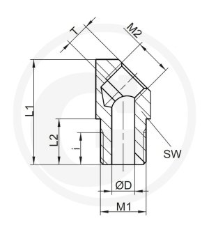 Złącze kątowe 45° 10104710, 1002 10 080