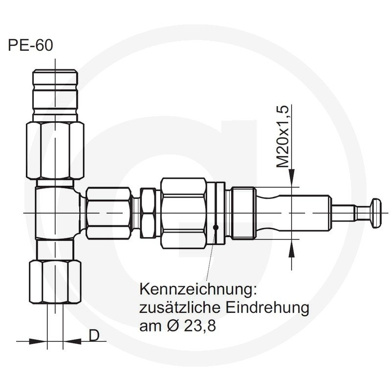 Element pompujący PE-60 10164215, 2152 990 67 0000