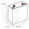 Batterie AGM 12V 23Ah 12LCP-23
