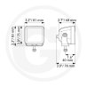 Reflektor Cube LED 3,2" bliskiego pola 1FA 358 176-851